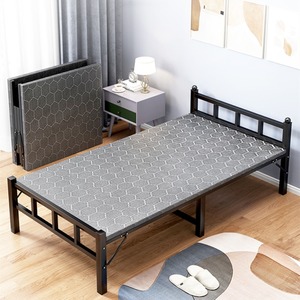 铁床一米二宽的1米2拆叠单人床成人铁艺折叠床小尺寸叠折床办公室