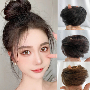 丸子头发饰女盘发蓬松网红
