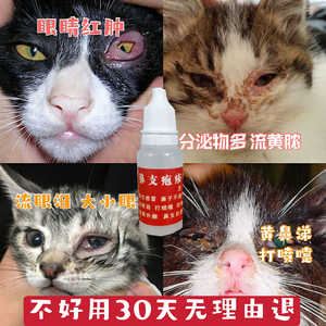 猫鼻支滴眼液疱疹病毒滴鼻液感冒结膜炎打喷嚏眼药水猫支鼻治疗药