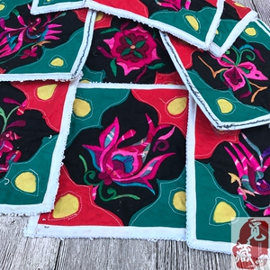 贵州手工刺绣贴布绣绣片老绣片苗族纯手工绣片少数民族工艺品