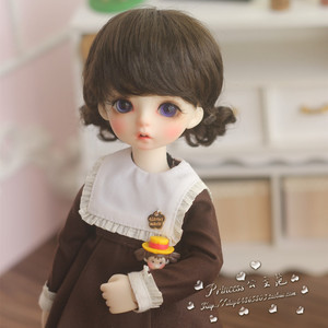 【公主范】1/6/8分bjd娃娃可爱小啾啾花朵小辫子假发假毛lati dl