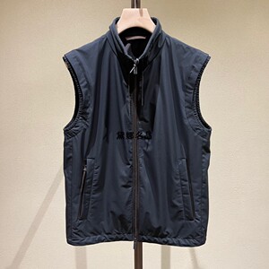 正品现货 ermenegildo zegna 22春夏男士薄款双层尼龙马甲 uwt35