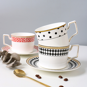 欧式小奢华咖啡杯碟精致下午茶具套装陶瓷花茶杯子带勺家用高颜值