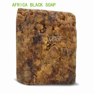 Raw African black soap有机黑皂洁面不紧绷150g+送白可可面霜