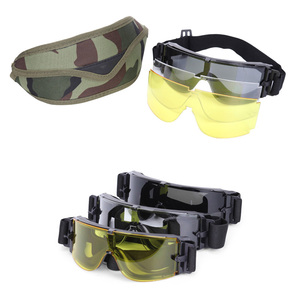 X800迷彩盒套装战术风镜 抗冲击眼镜CS护目镜 军迷射击防护镜