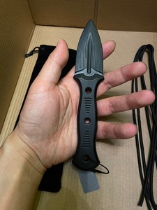 Ly制作非金属G10材料把玩防身训练刀不开刃全方位碾压冷钢塑钢刀