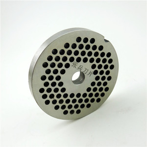 22型张兵百成绞肉机零件不锈钢精铸钢孔板刀网孔盘出肉孔jq2配件