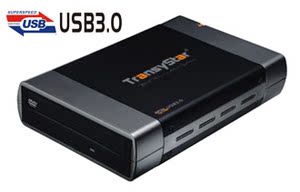 创齐525QSU3E 5.25寸外置光驱盒 SATA串口 USB3.0 支持蓝光刻录机