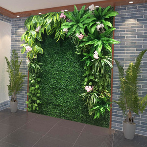 仿真植物墙仿真花墙背景墙仿真草坪假绿植绿色植物装饰绿化墙壁挂