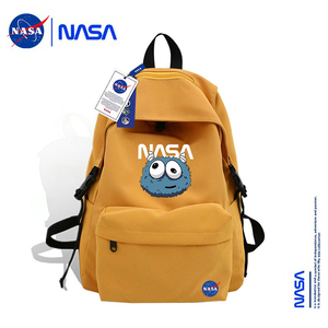 NASA美国潮牌联名双肩包女初中高学生书包男休闲大容量尼龙背包