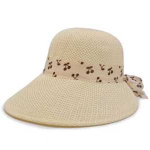 中老年人帽子夏季女士沙滩帽草帽时尚休闲外出妈妈防晒遮阳帽女款