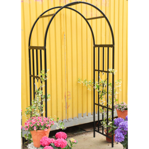 铁艺黑色蔓枝拱架拱门月季铁线莲植物爬藤架花园庭院户外装饰门