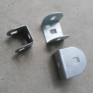 锌钢护栏u形卡 铁艺护栏连接卡子 钢管卡 方管卡方管紧固定件两包