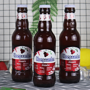整箱福佳白啤酒hoegaarden比利时风味精酿玫瑰红啤酒248ml*24瓶