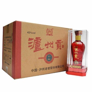 42度泸州贡酒柔和精品500m*6瓶整箱浓香型酒 泸州股份婚宴喜酒