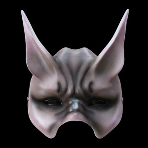 半脸般若面罩白队长赤鬼青鬼面具万圣节鬼首魔王树脂脸谱道具mask