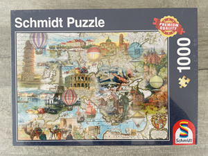 [现货]进口德国拼图 Schmidt 穿越欧洲 1000片