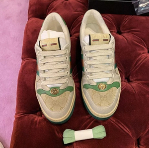 代购gucci/古驰小脏鞋女鞋2021新款复古做旧脏脏鞋男休闲运动板鞋