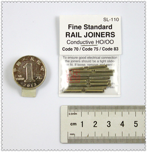 久安铁道PECO SL-110轨道连接片 金属 每包24片 用于Code70/75/83