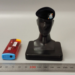 1/6 兵人 香港警察 ptu机动部队 贝雷帽 硬款 连陈列座模型t021