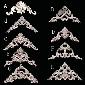 实木欧式角花家具橱柜浴室柜门心贴花画中式雕花全屋吊顶大三角形