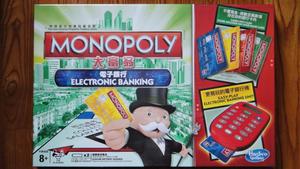 Monopoly地产大亨电子银行中英文A7444强手大富翁棋玩具桌游棋牌