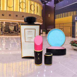 黑sirbao淘宝玻璃钢仿真口红雕塑商场商店门面美陈化