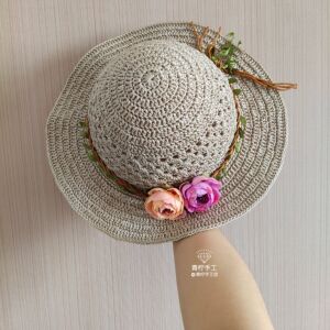 丝线钩的帽子女