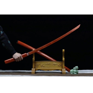 木刀带鞘武士刃木质日本居合道竹刀训练木剑拔刀剑剑道练习未开刃