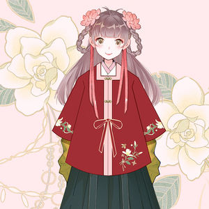 华裳记【栀子花开】 方领半臂汉服女 明制汉服外套 白菜原创正