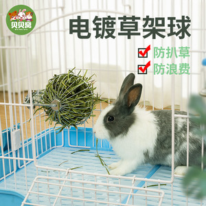 兔子吃草神器弹簧兔子草架防浪费防扒草荷兰猪龙猫豚鼠外置喂草器