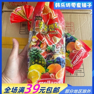 韩国国际综合水果大袋硬糖 500g年货礼物婚庆喜糖圣诞儿童节糖果