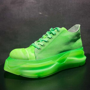 绿色男增高鞋