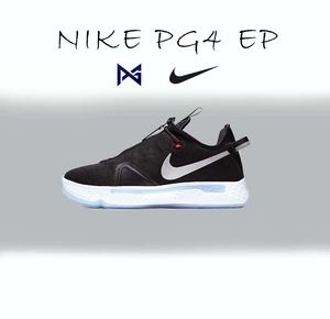 耐克nike pg4 ep 保罗乔治4代黑白拉链 实战耐磨缓震篮球鞋cd5082