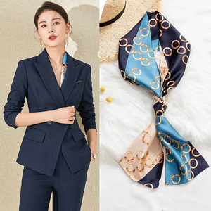 工作服丝巾女百搭职业正装披肩工装气质小方巾围脖春秋空姐大方巾