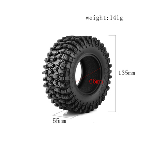 R2.6寸135*55*66mm橡胶轮胎G8同款超强攀爬性能胎皮适用1/8攀爬车