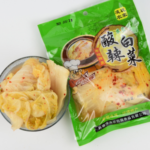 新疆沙湾凌珑农家酸辣白菜400克袋装咸菜腌制下饭菜即食泡菜解腻