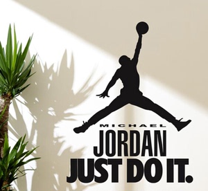 t3244篮球运动nba名星jordan 乔丹墙贴纸宿舍卧室励志justdoit