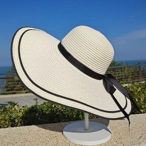 草帽女夏季防晒沙滩帽旅游度假大帽沿遮阳帽子女神百搭出游太阳帽