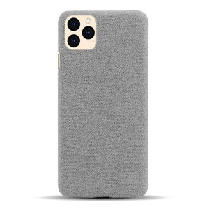 布艺适用苹果12手机壳mini纯色布料iphone12pro简约max半包保护套防
