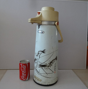 老铁皮暖壶压力暖壶80年代民俗老家用电影道具摆件实物照怀旧收藏