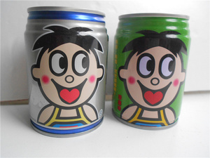 绿色和银色两种245毫升旺仔牛奶空易拉罐收 藏 购满20元包邮