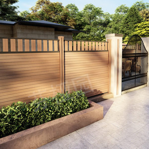 wpc户外庭院别墅木塑私密小区花园半镂空围墙塑木围栏栅栏fence