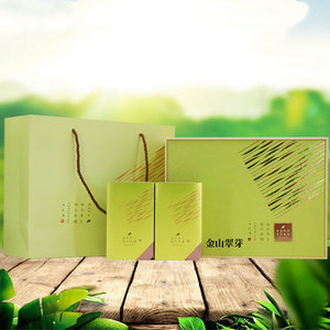 2022新茶镇江特产绿茶金山翠芽明前特级太湖翠竹礼盒装