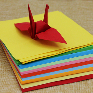200张 儿童正方形手工折纸 15X15cm 彩色纸 DIY 千纸鹤 叠纸 软纸 手工纸材料