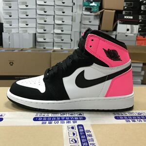 常日体育 air jordan 1 gs aj1 情人节桃心 黑粉 3m 881426-009