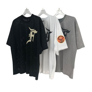 fear of god fog网眼短袖棒球服第五季限定高街绣标贴布t恤运动潮