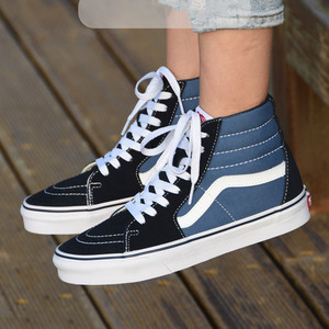 万斯经典款高帮蓝