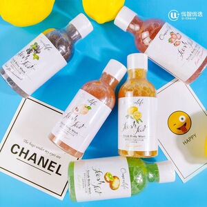 博森美omeolife焕我生活沐浴露果萃乐活水果磨砂沐浴露一瓶260ml