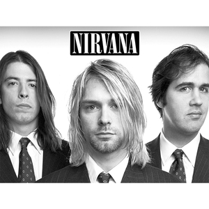 nirvana 涅槃科特柯本大学生寝室宿舍 牛皮纸摇滚乐队海报装饰画